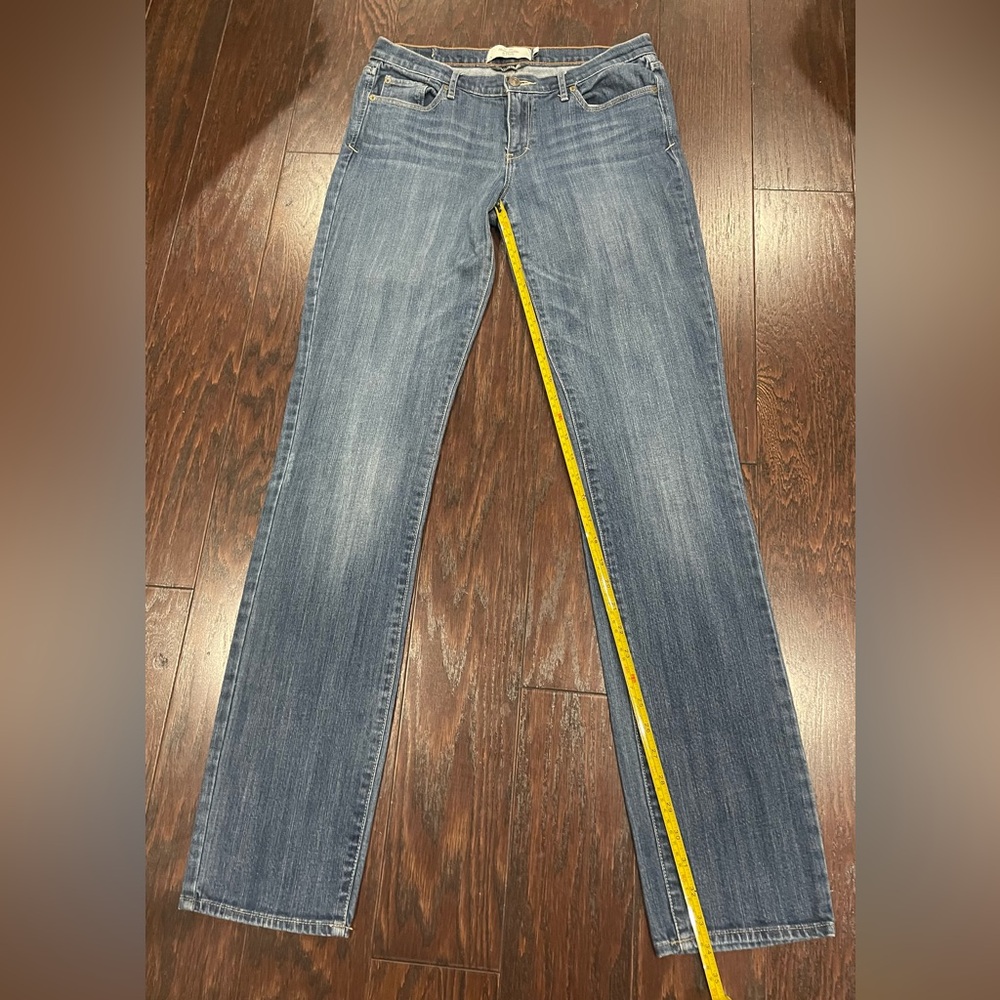 Abercrombie & Fitch Women Medium Blue Fitted Erin Perfect Stretch Jean Size 8L